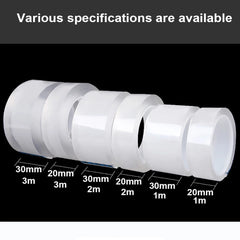 1-10M Nano Double Sided Tape Heavy Duty Transparent Adhesive Strips Strong Sticky Multipurpose Reusable Waterproof Mounting Tape